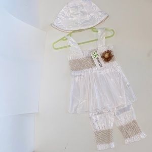 Kid’s white dress set